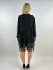 Made in Italy Lace Trim Sweat Dress Lagenlook