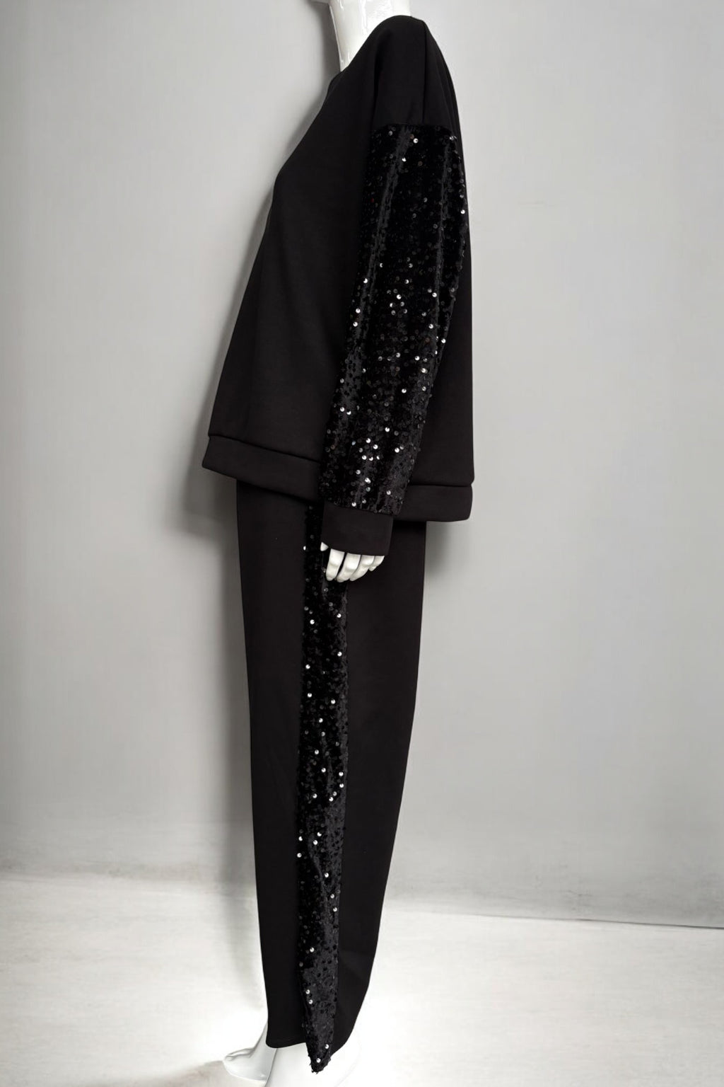 Made in Italy Sequin trim Scuba Pant