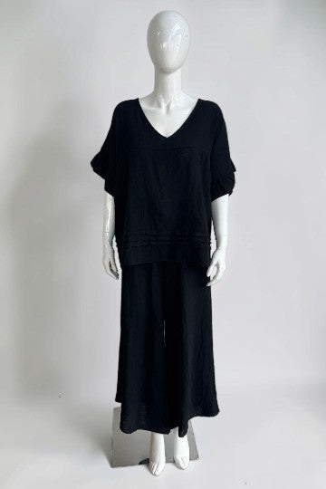 Linen Smock Top Lagenlook