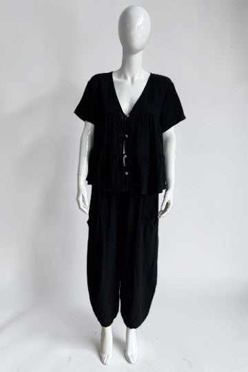 Linen Barrel Lag Pant Lagenlook