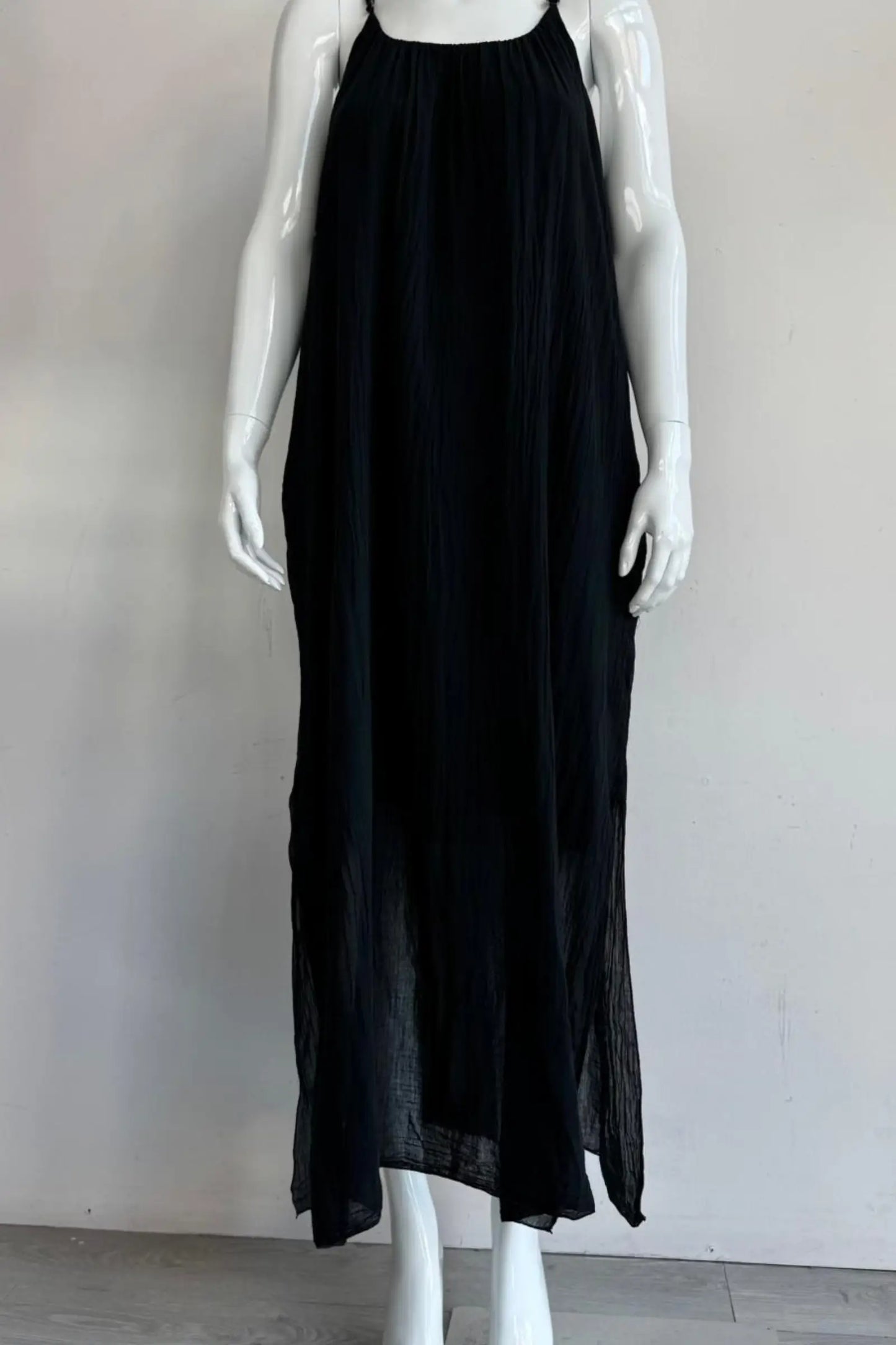 Cotton Strap Maxi Dress
