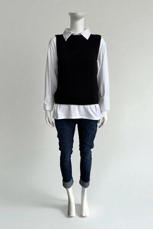 Italian Wool Knitted Tank Top