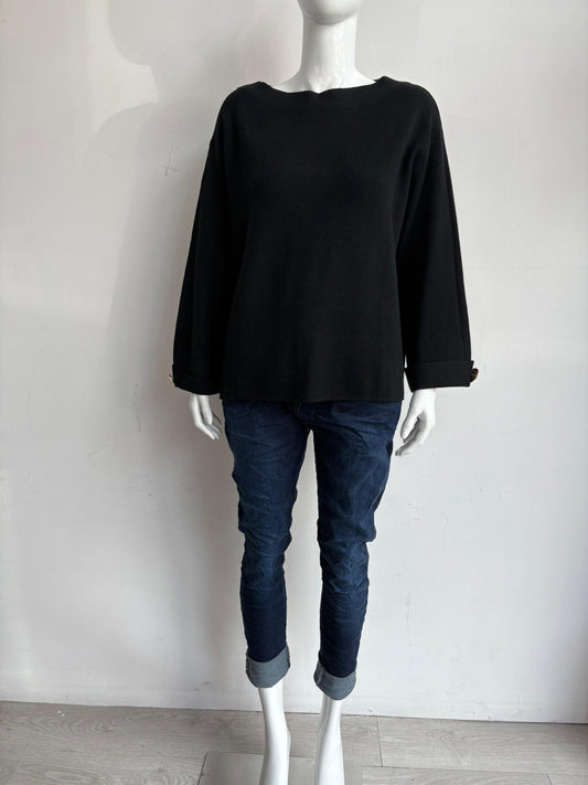 Women's Button Sleeve Soft Knit Lagenlook