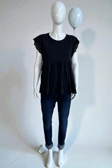 Made in Italy Jersey Broidery Top