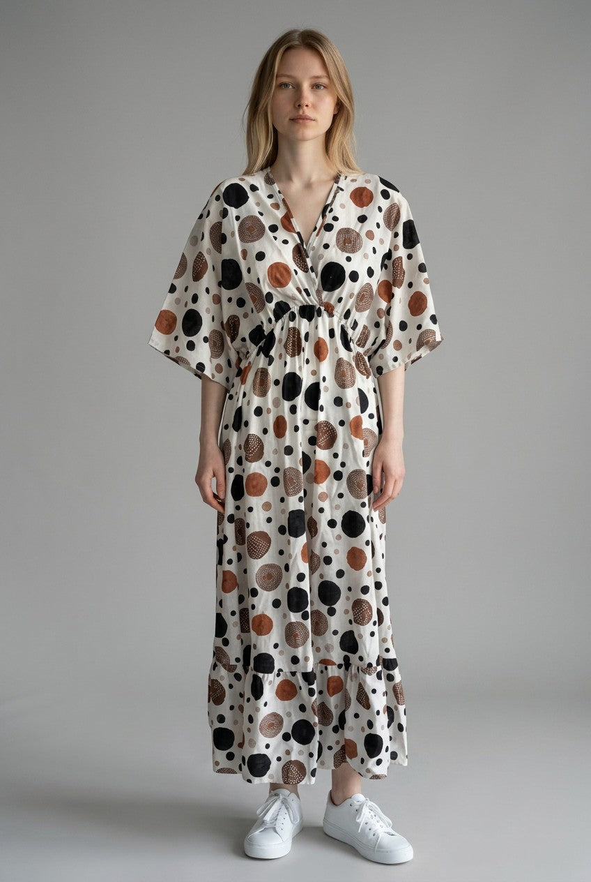 Made in Italy Polka dot Midi Dress