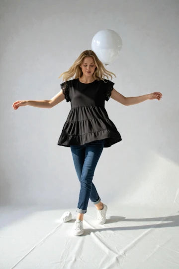 Made in Italy Jersey Broidery Top