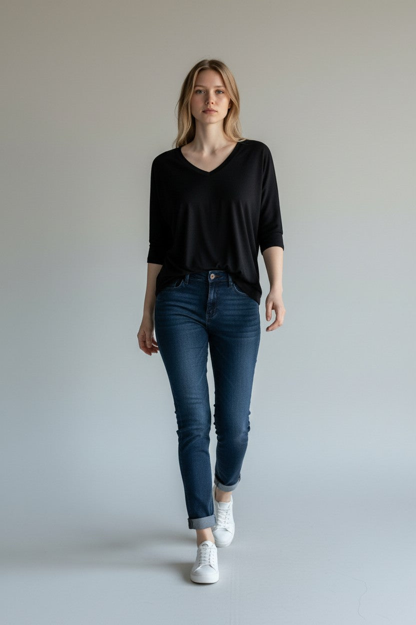 Made in Italy Fine Knit Top