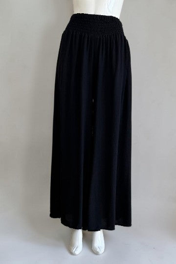 Shirred Elasticated Palazzo Pant