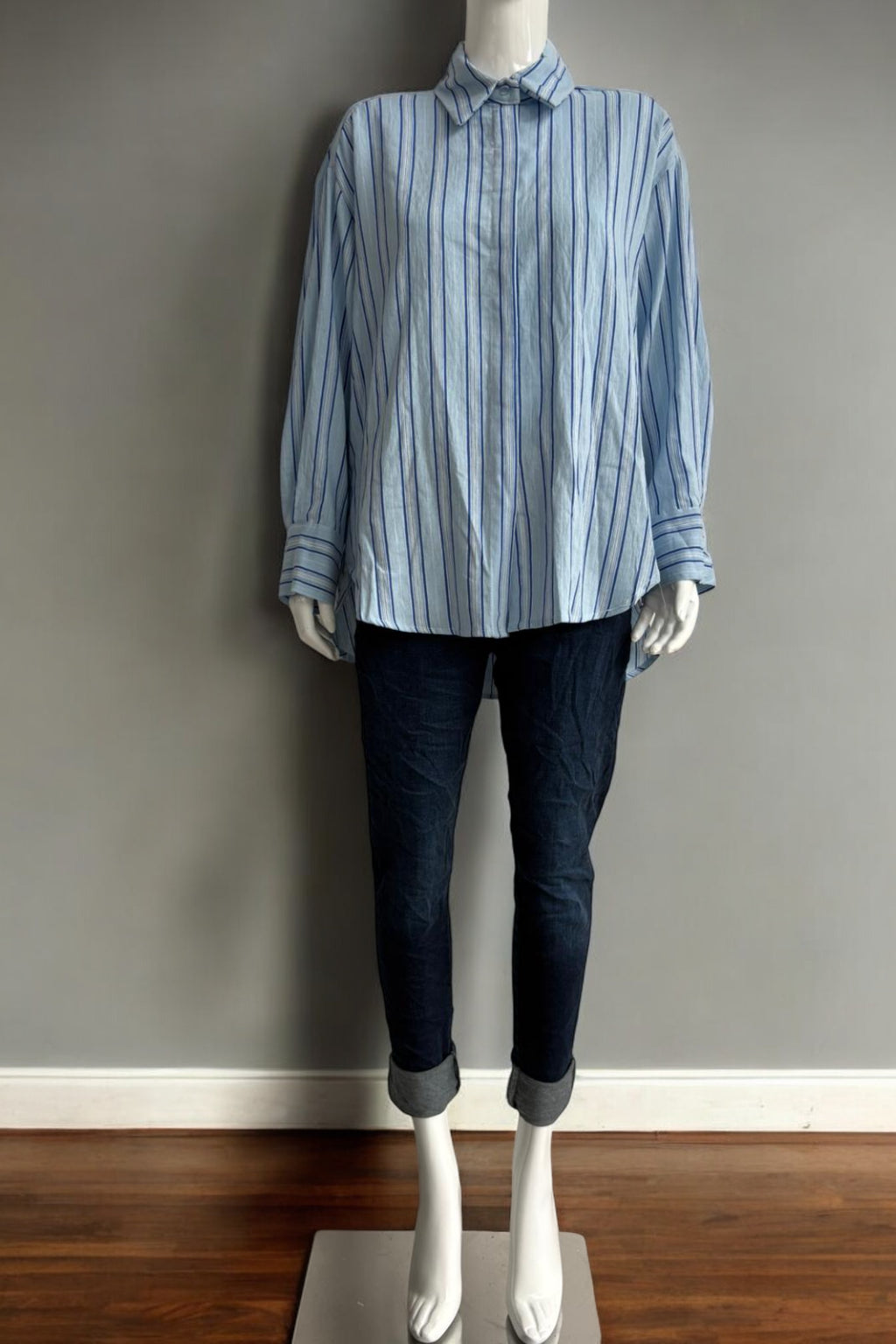 Zetaotto Cotton Stripe Shirt