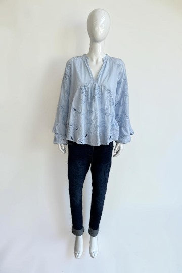 Embroidered Boho Blouse