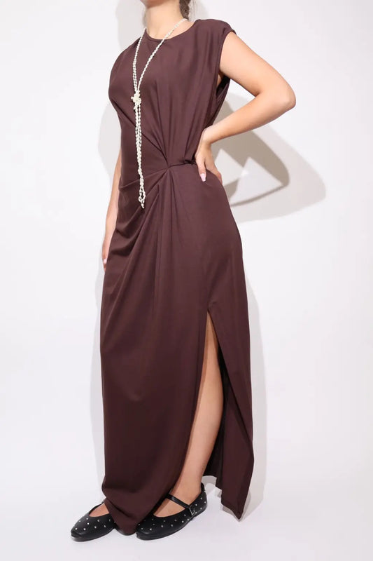 Women's Jersey Ruched Tab Dress