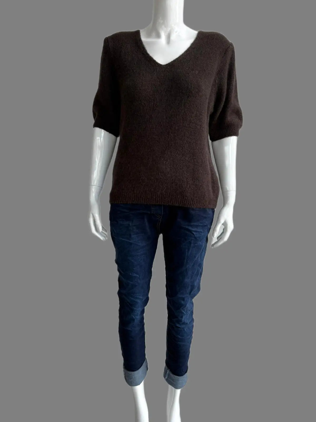 Wool Short Sleeve Jumper