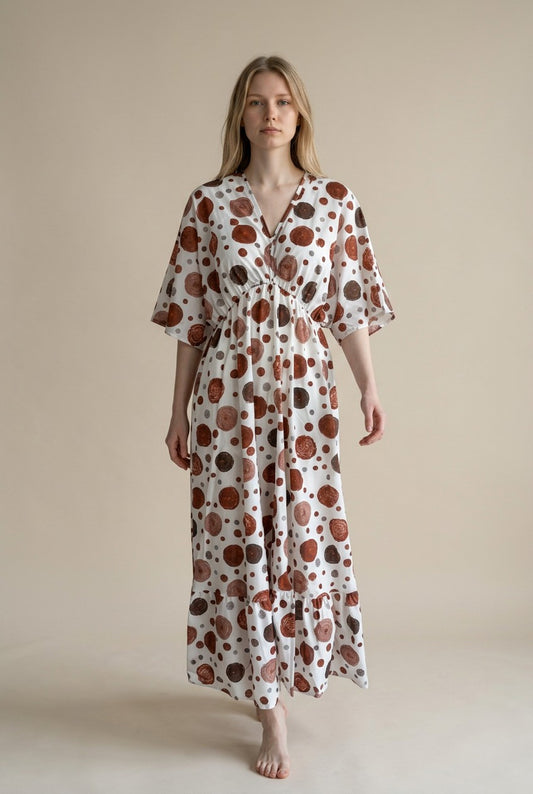 Made in Italy Polka dot Midi Dress