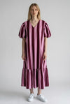 Zetaotton Puffball Sleeve Frill Bottom Dress