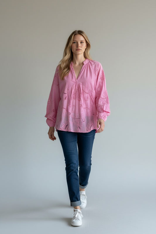 Embroidered Boho Blouse