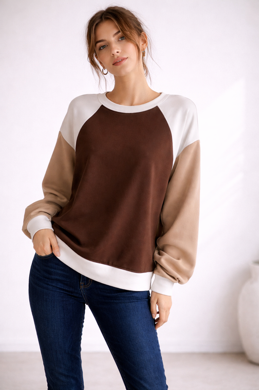 Made in Italy Long Sleeve Multi Colour Casual Top