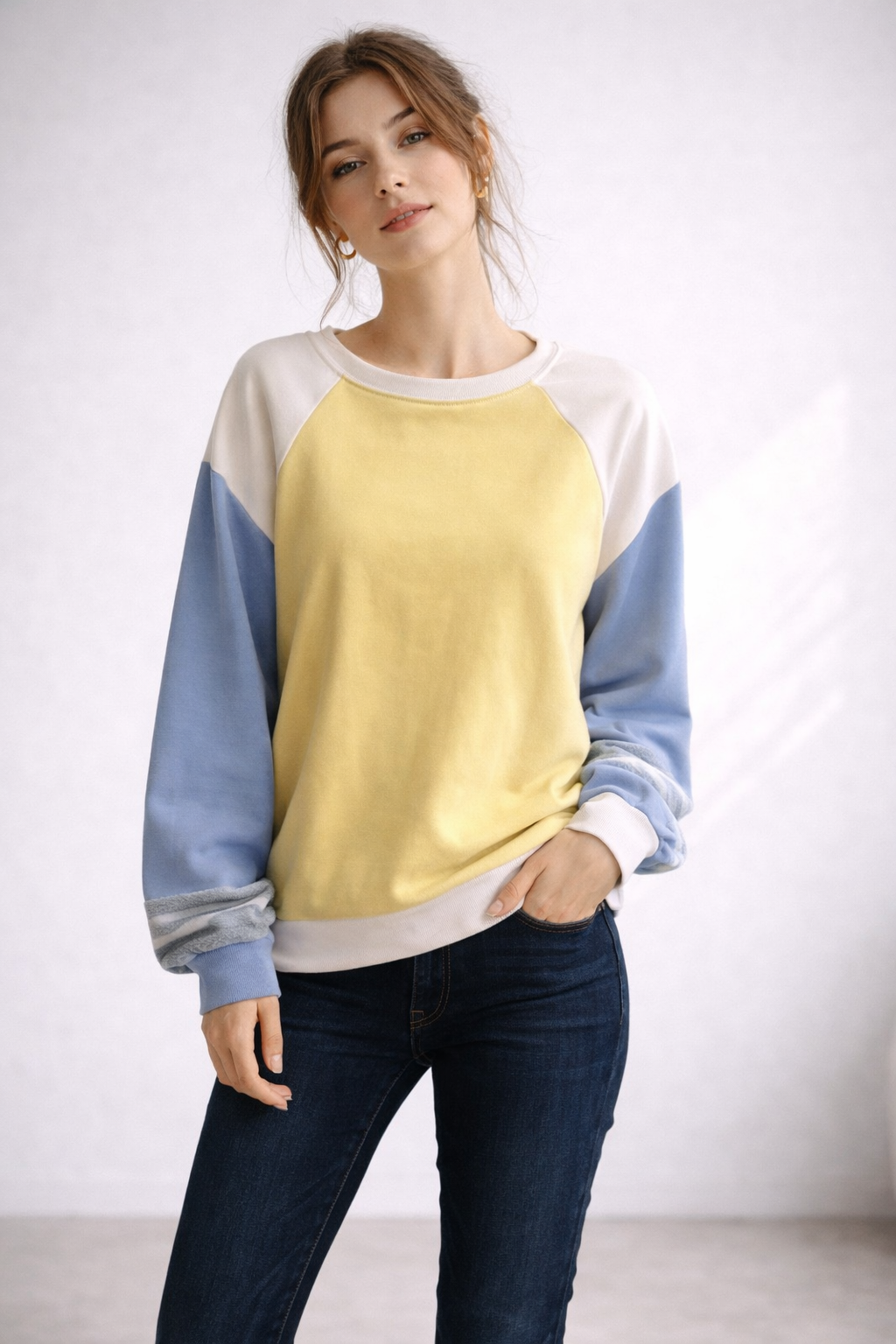 Made in Italy Long Sleeve Multi Colour Casual Top