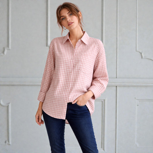 Made In Italy Gingham Button Up Shirt