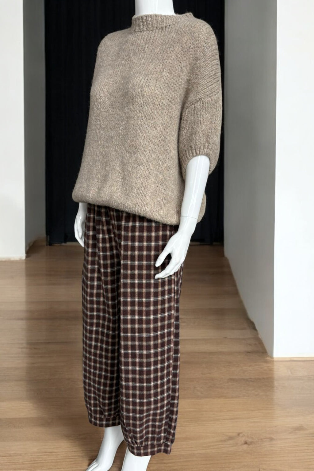 Made in Italy Baloon Check Pant