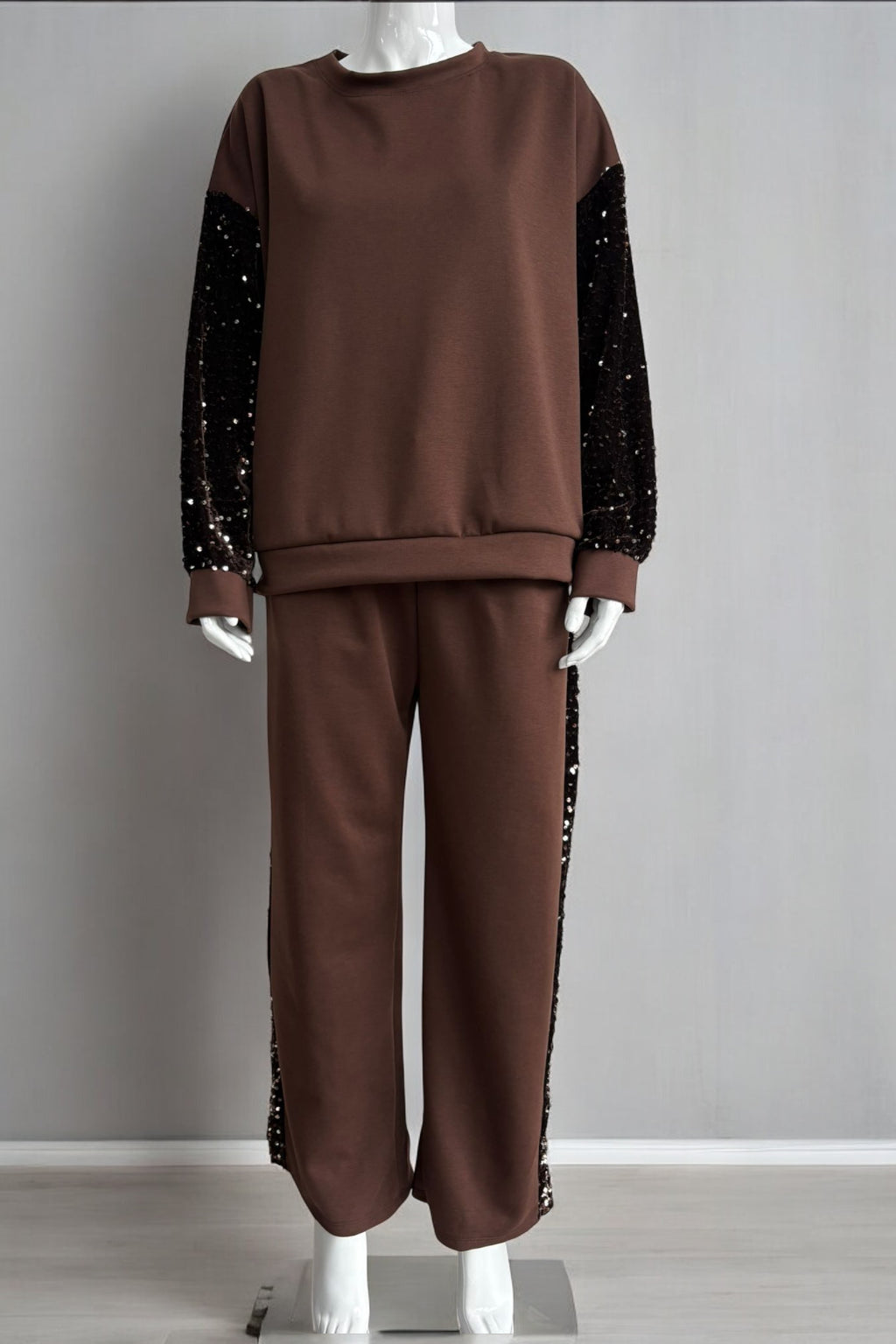 Made in Italy Sequin trim Scuba Pant