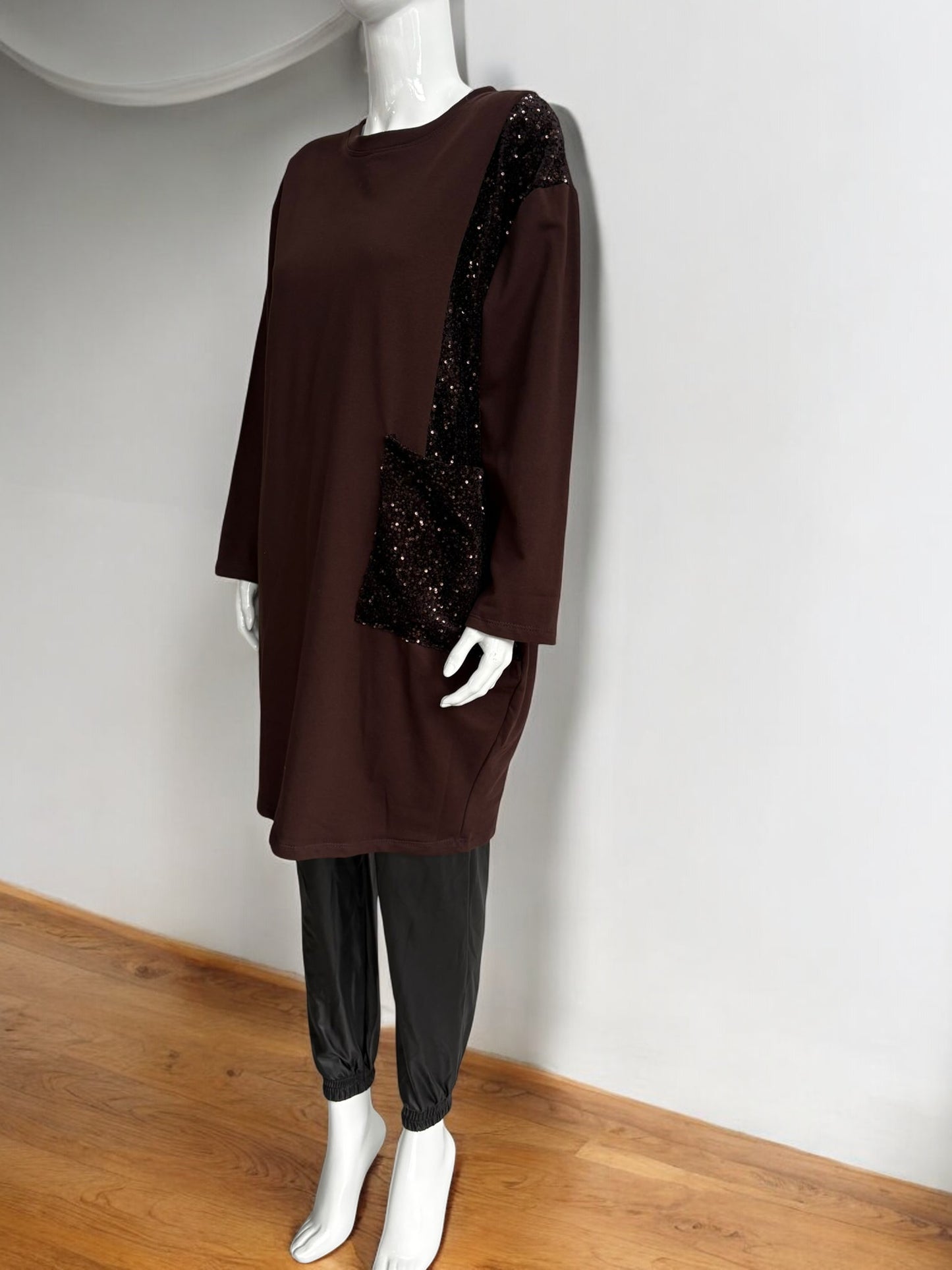 Made in Italy Sequin Panel Dress Partywear