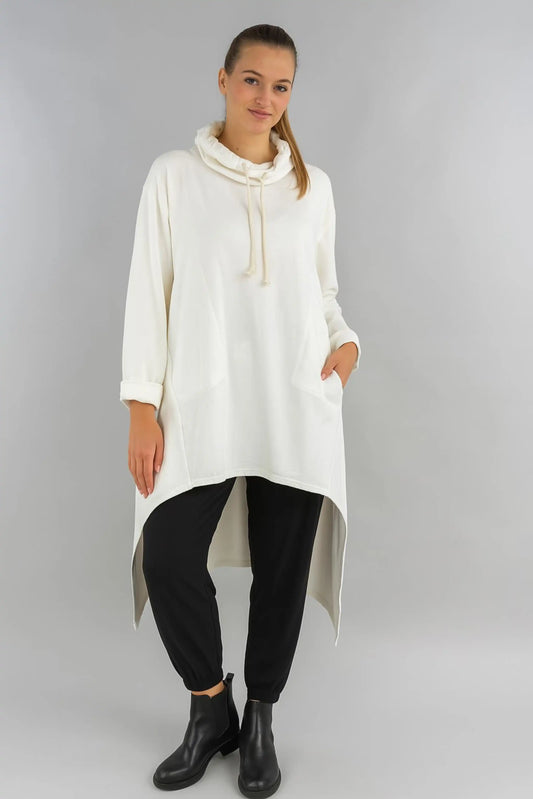 Made in Italy Cowl Sweat Tunic