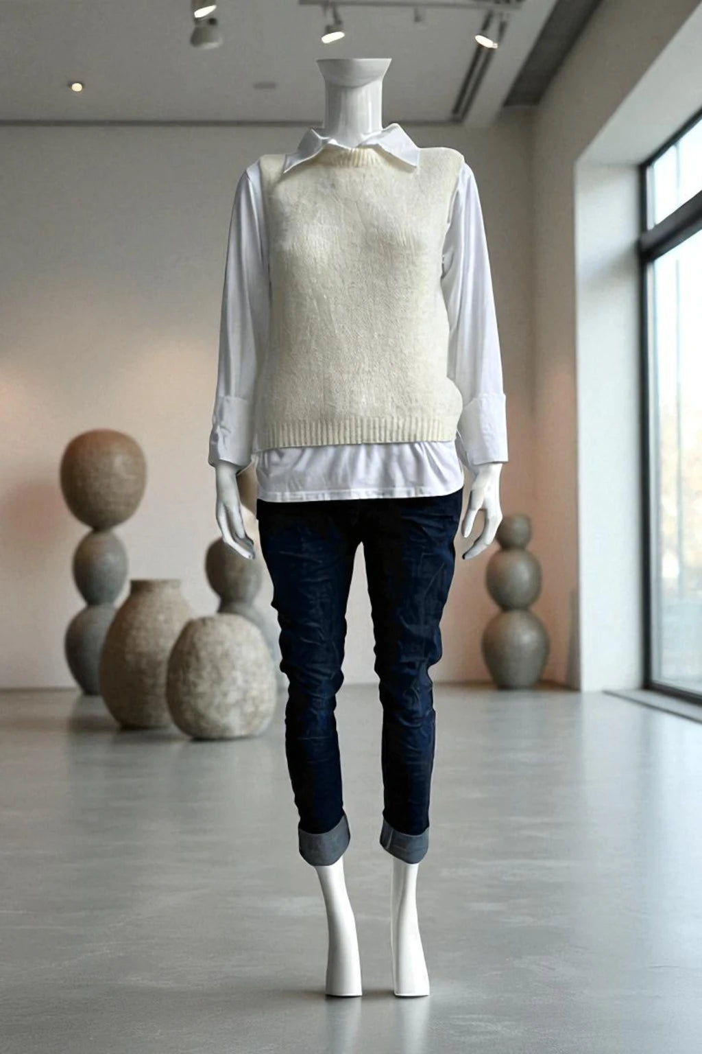 Italian Wool Knitted Tank Top