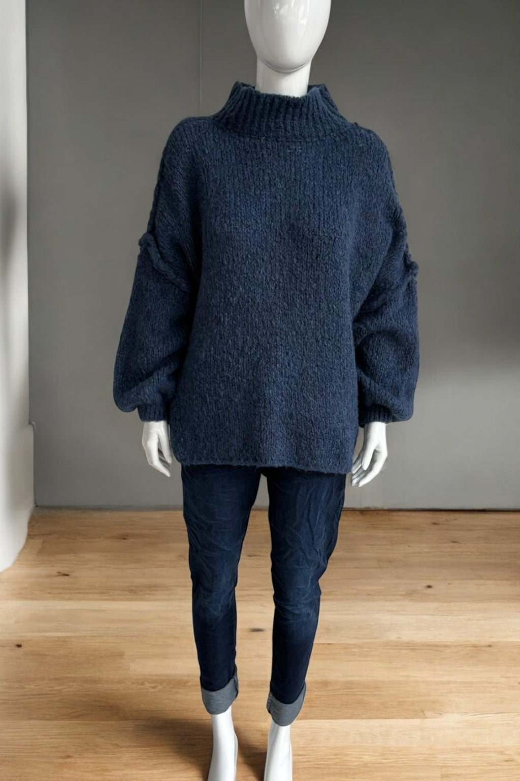 Italian Wool Balloon Sleeve Jumper