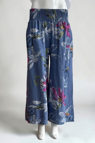 Made in Italy Print Cotton Pant