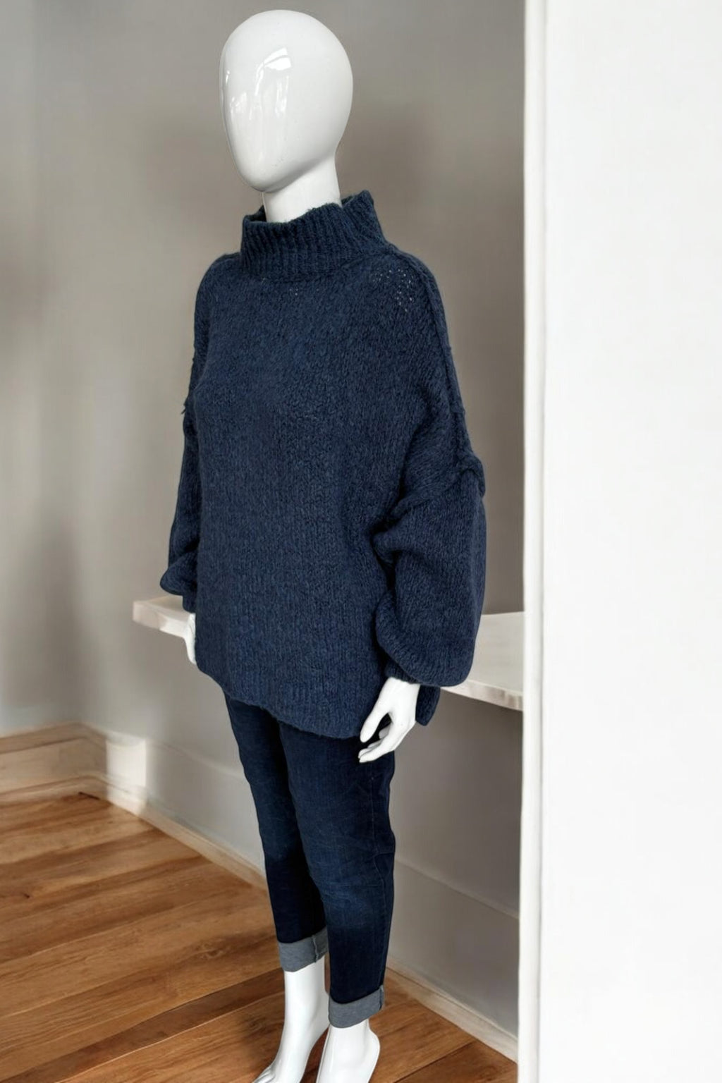 Italian Wool Balloon Sleeve Jumper