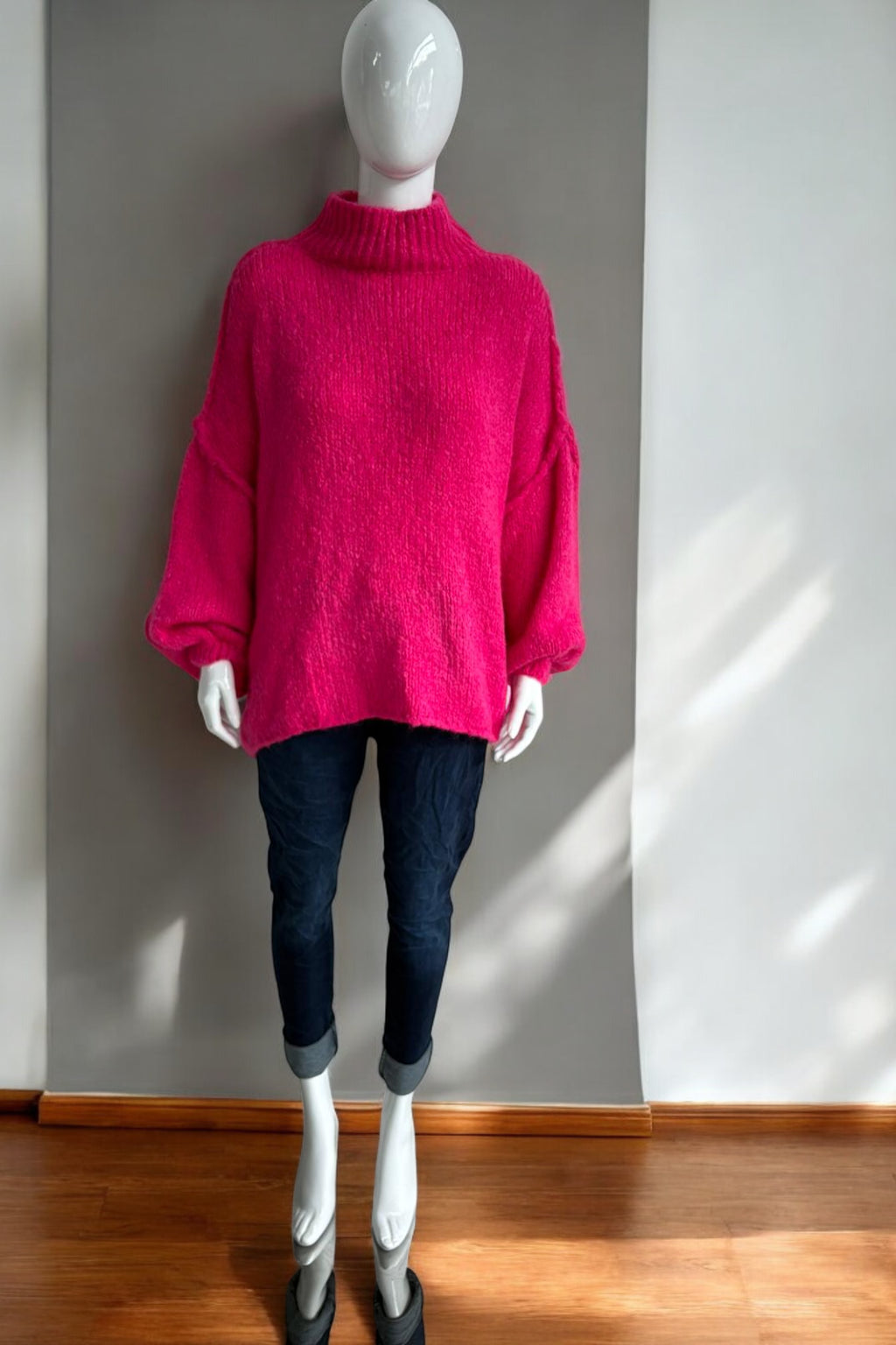 Italian Wool Balloon Sleeve Jumper
