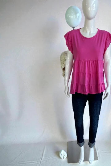 Made in Italy Jersey Broidery Top