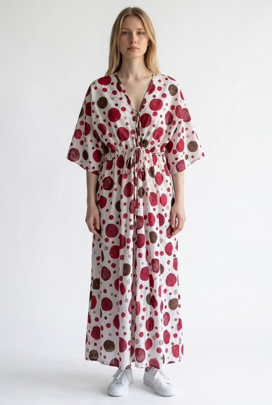 Made in Italy Polka dot Midi Dress