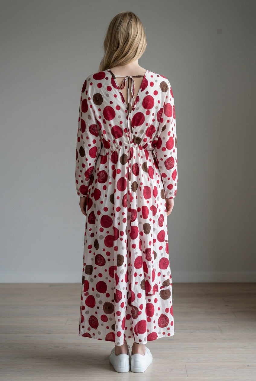 Made in Italy Polka dot Midi Dress