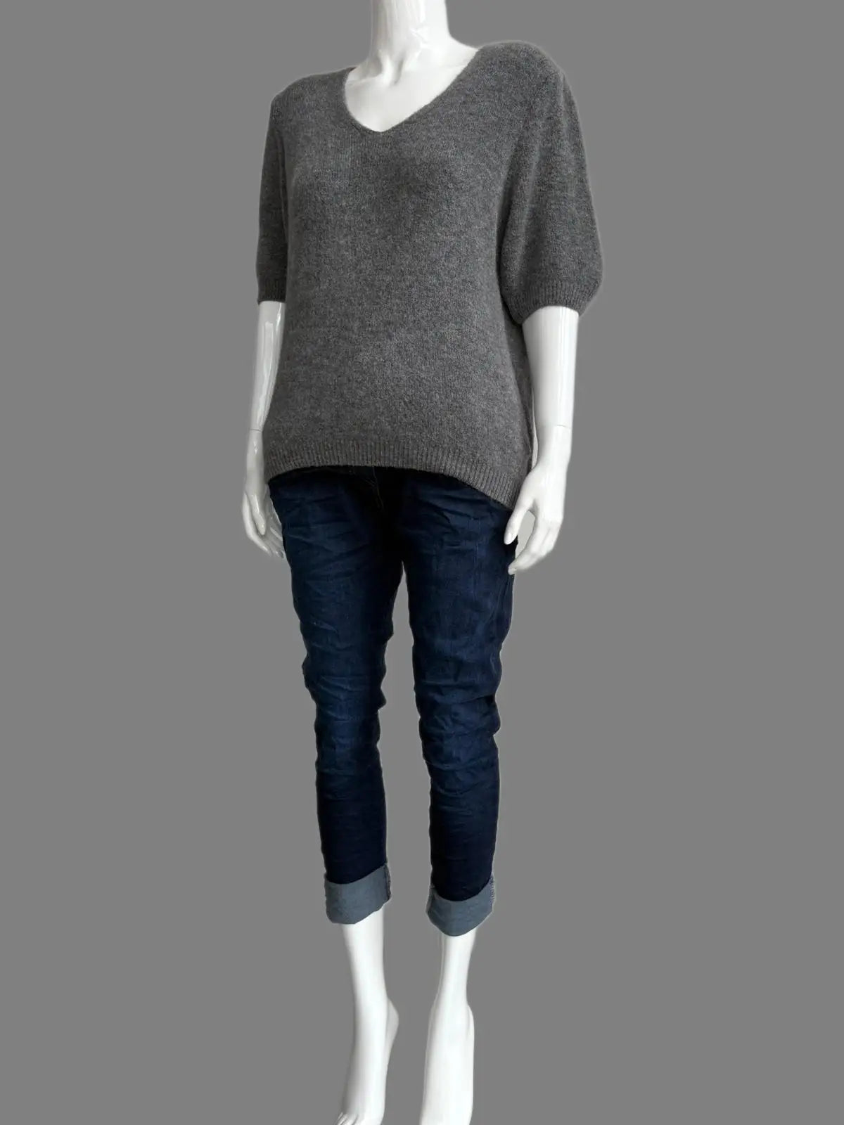 Wool Short Sleeve Jumper