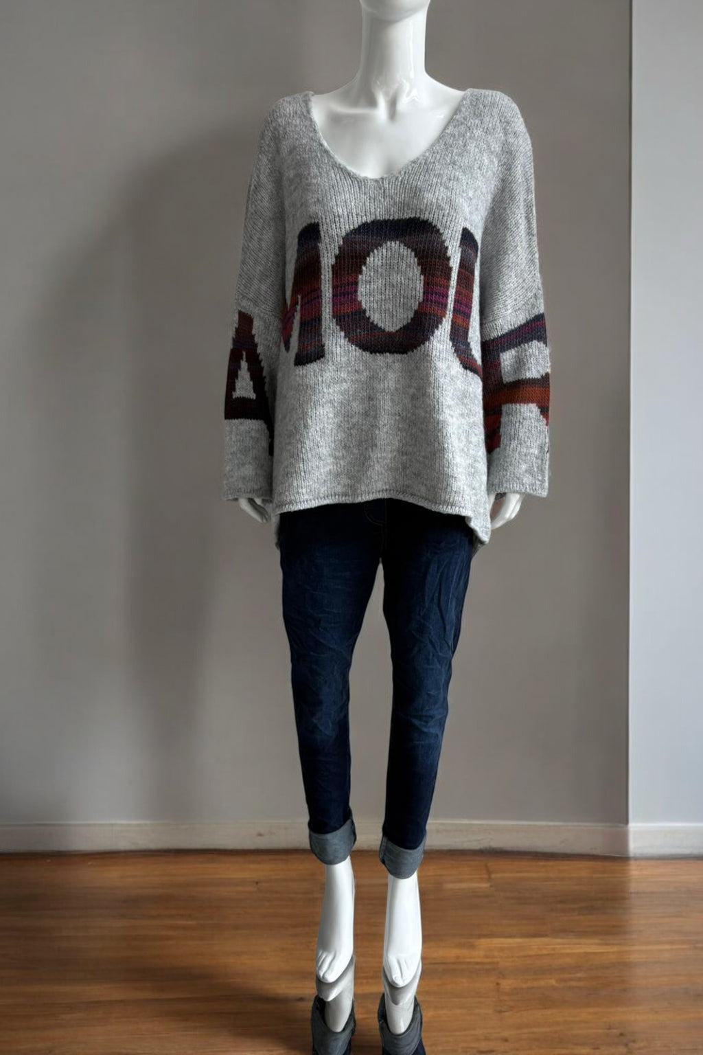 Made in Italy Wool Slouch Amour Jumper