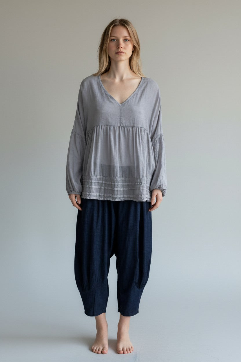 Cotton Artist Smock Top Lagenlook