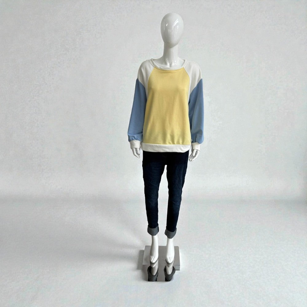 Made in Italy Long Sleeve Multi Colour Casual Top