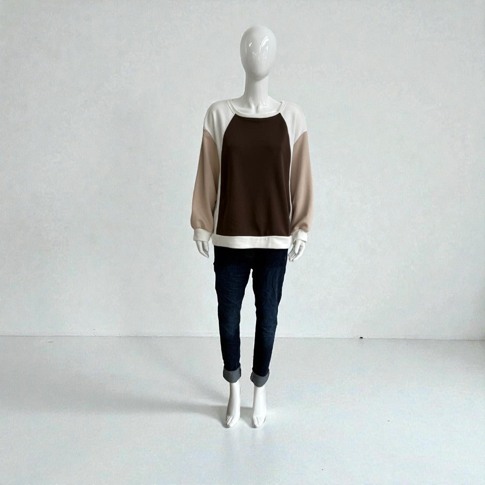 Made in Italy Long Sleeve Multi Colour Casual Top