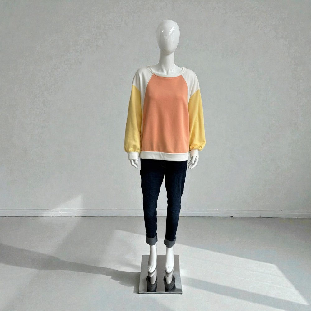 Made in Italy Long Sleeve Multi Colour Casual Top