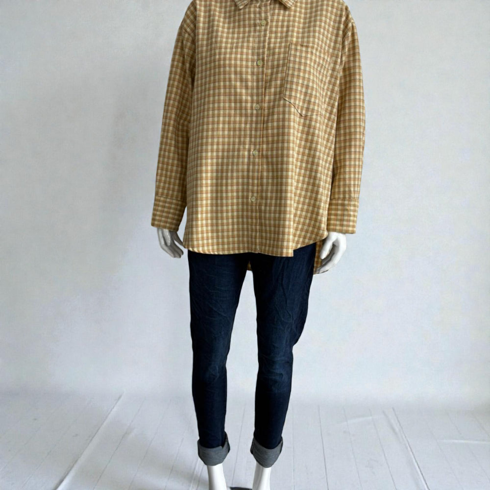 Made In Italy Gingham Button Up Shirt