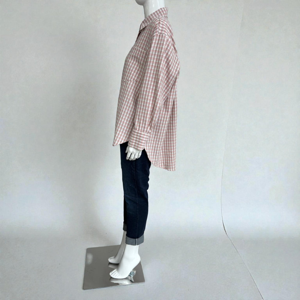 Made In Italy Gingham Button Up Shirt