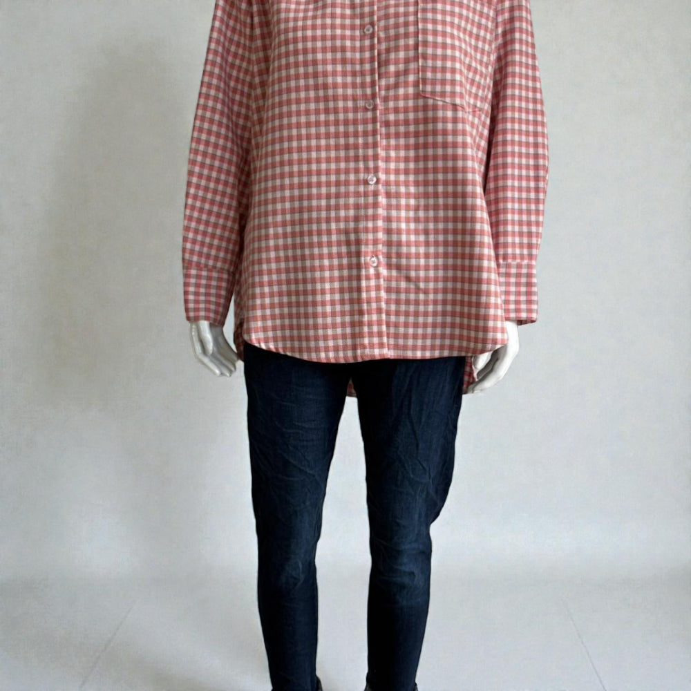 Made In Italy Gingham Button Up Shirt