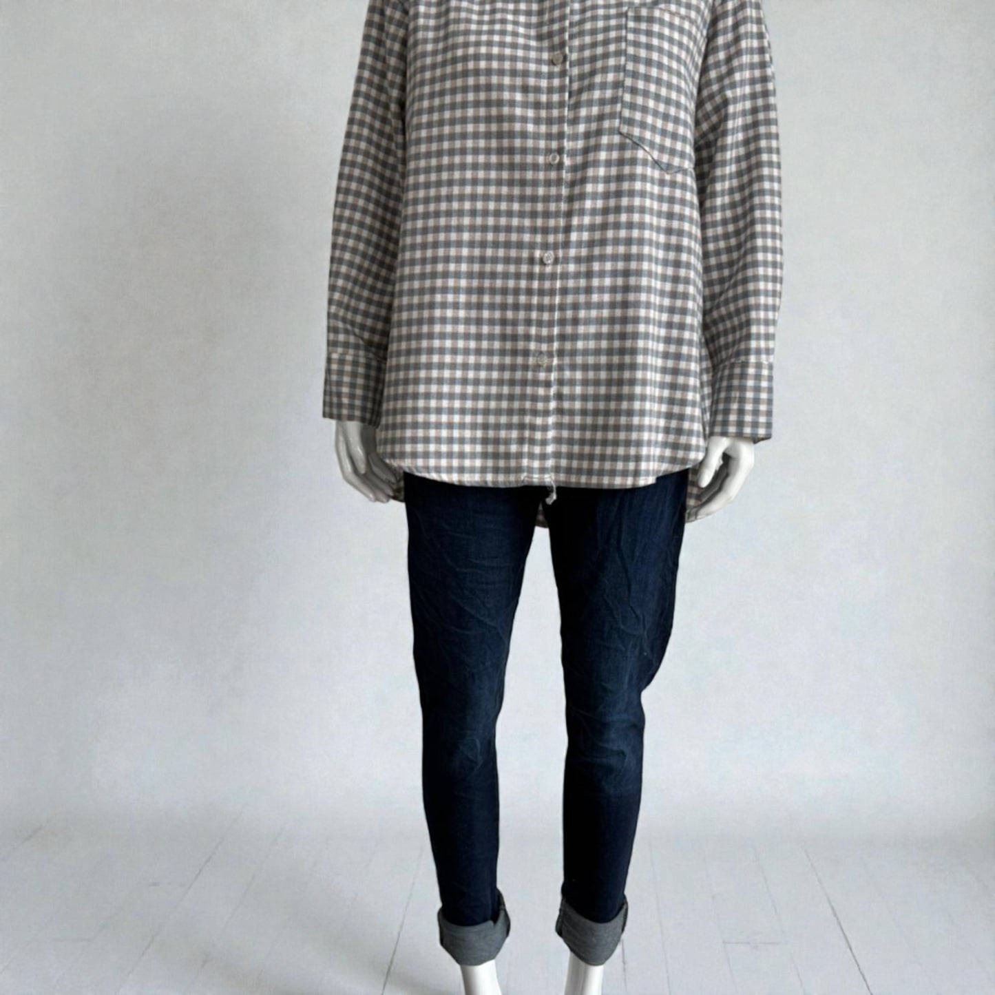 Made In Italy Gingham Button Up Shirt