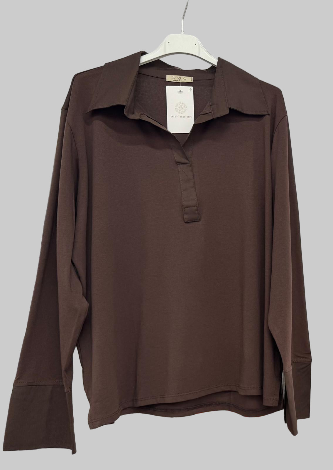 Made in Italy Stretchy Layering Shirt Lagenlook