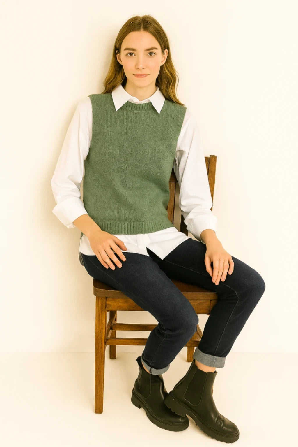 Italian Wool Knitted Tank Top