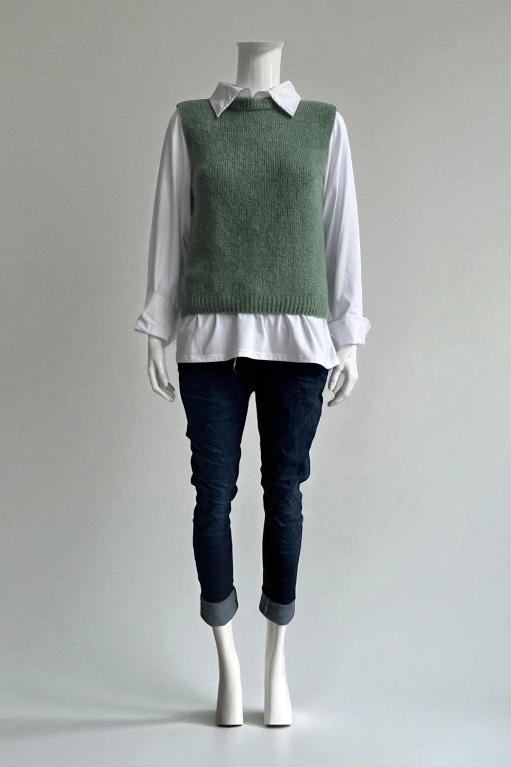 Italian Wool Knitted Tank Top