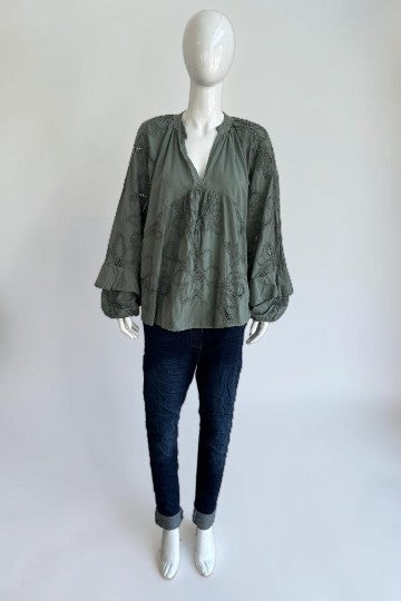 Embroidered Boho Blouse