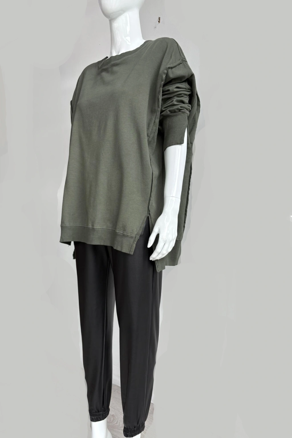 Made in Italy Split Hem Sweat Lagenlook