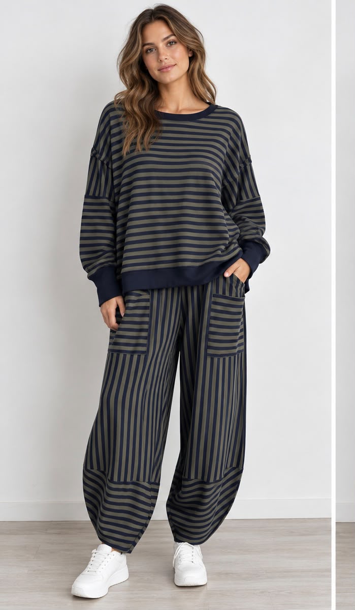 Made in Italy Stripe Shelby Pant